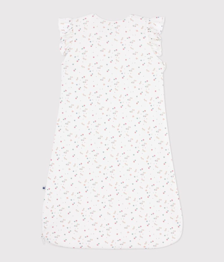Babies' 3 TOG floral-print corduroy sleeping bag white/multicolor