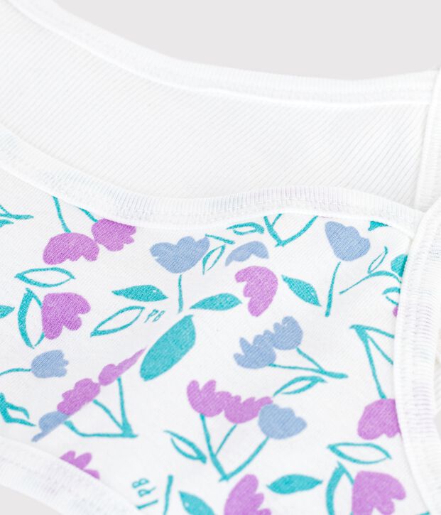Lot de 2 brassi&egrave;res en coton multicolor