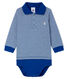 Baby Boys' Pinstriped Polo Shirt Bodysuit
