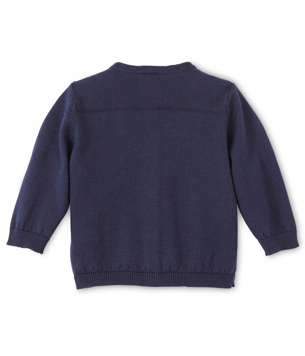 Baby girl's cotton cardigan blue