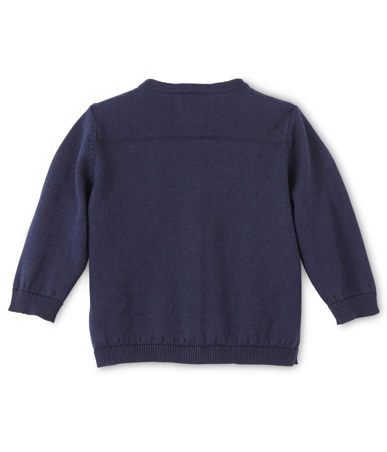 Baby girl's cotton cardigan blue