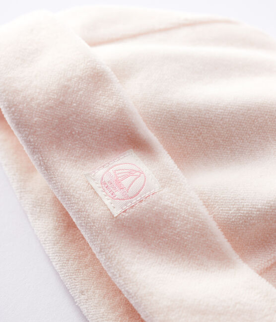 Babies' Organic Cotton Velour Bonnet FLEUR pink