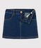 Girls' Straight-Fit Denim Skirt DENIM BRUT blue