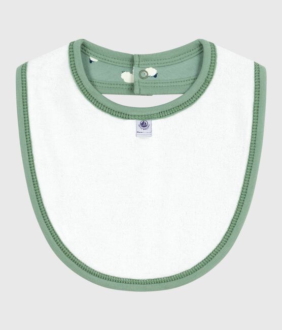 Newborn babies' printed cotton bib SAULE /MULTICO