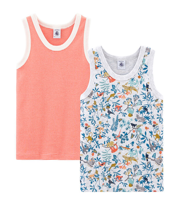Boys' sleeveless vests - Set of 2 multicolor