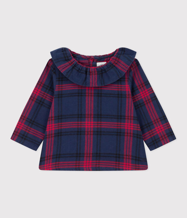 Babies' Long-Sleeved Blouse blue/multicolor