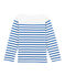 Boys' Creative Striped Top MARSHMALLOW white/PERSE blue