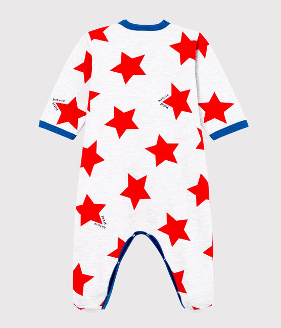 Baby Boys' Sleepsuit POUSSIERE grey/MULTICO white
