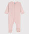 Spotted Cotton Sleepsuit SALINE /MARSHMALLOW