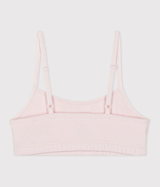 Women's cotton and elastane bra top FLEUR pink
