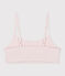 Women's cotton and elastane bra top FLEUR pink