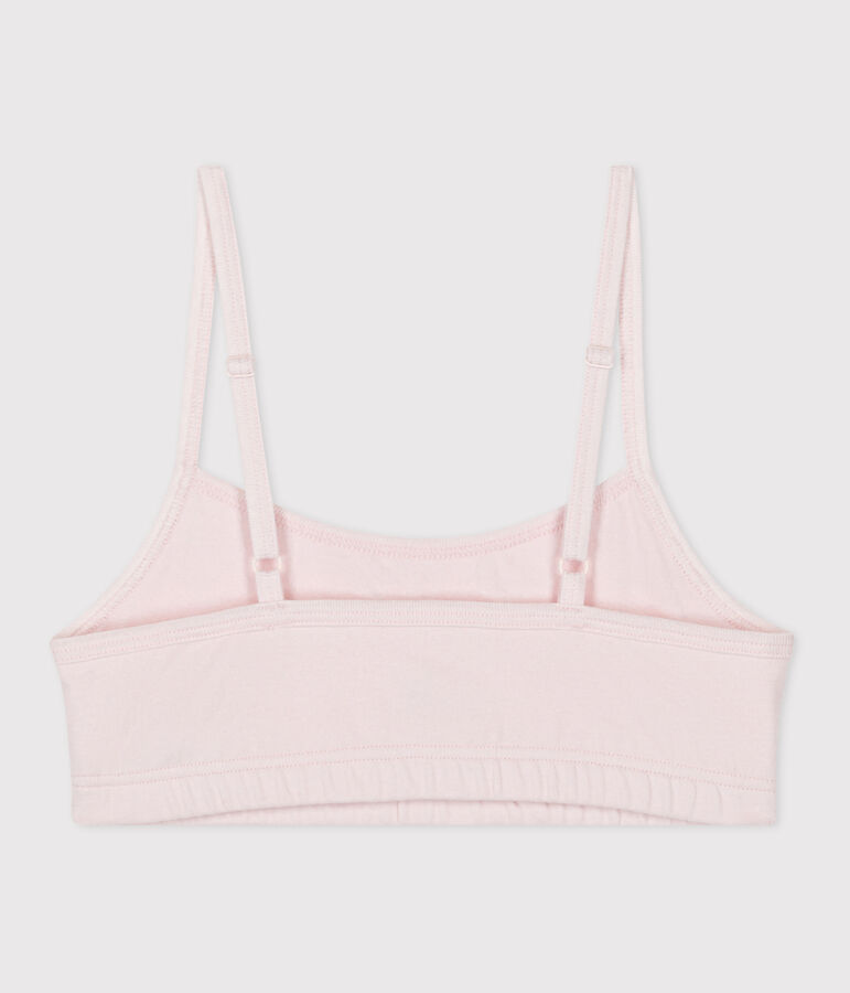 Women's cotton and elastane bra top pink