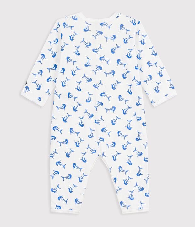 Dors bien sans pied en coton white/blue/multicolor