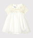 Baby Girls' Cotton and Linen Bodysuit/Dress