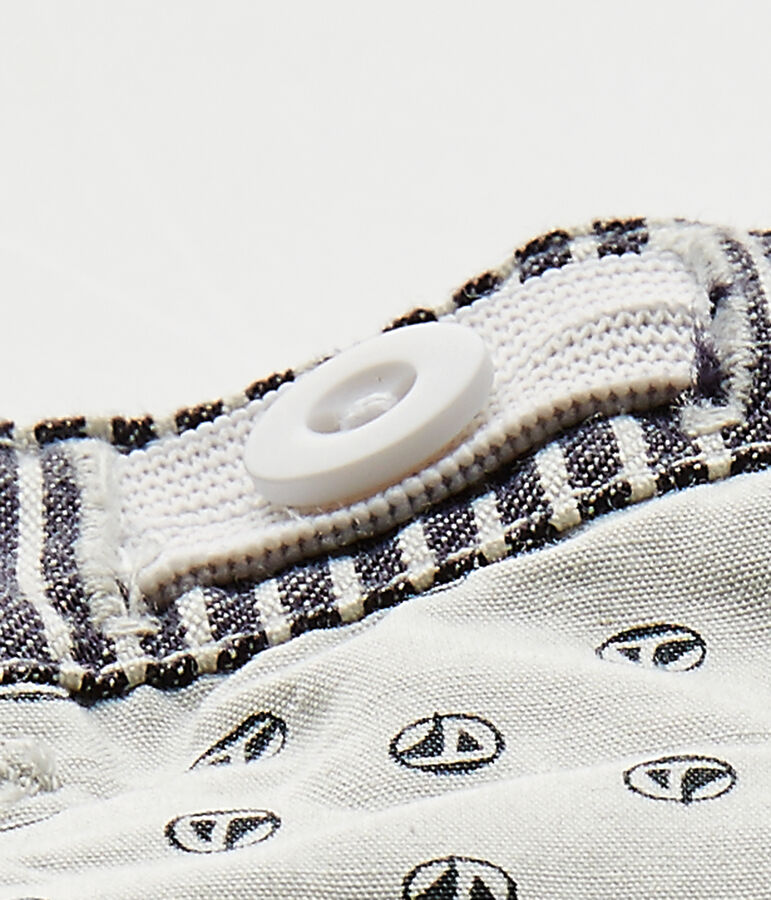 Baby boys' striped trousers SMOKING blue/MARSHMALLOW white