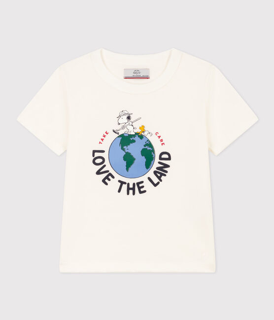 Unisex Short-Sleeved Cotton T-Shirt MARSHMALLOW white