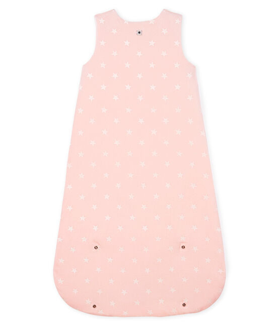 Baby Girls' Velour Sleeping Bag MINOIS pink/MARSHMALLOW white