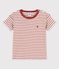 Boys' Short-Sleeved Cotton T-Shirt MONTELIMAR beige/OMBRIE
