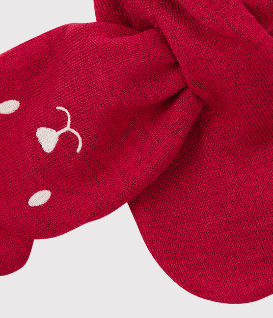 Babies' Microfleece-Lined Scarf TERKUIT red