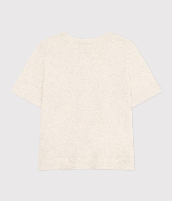 Women's Boxy Cotton T-Shirt MONTELIMAR CHINE beige