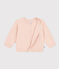 Babies' Knitted Cotton Cardigan SALINE pink