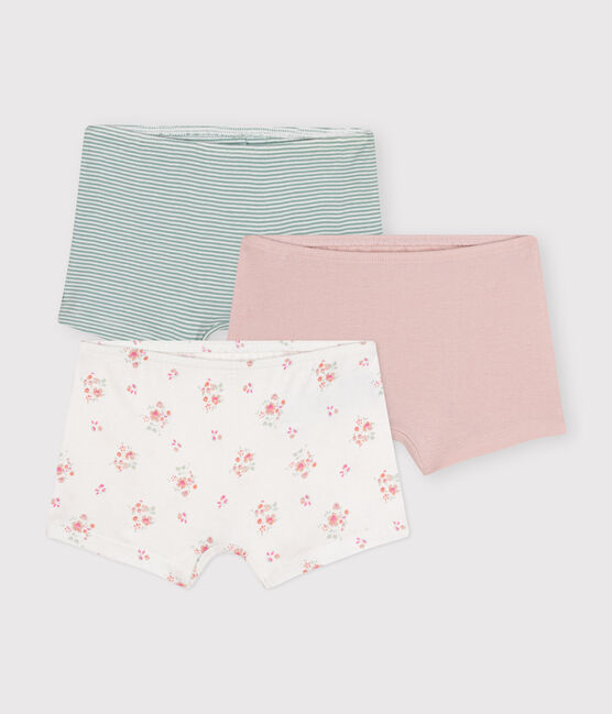 Children's floral cotton shorties - 3-pack variante 1