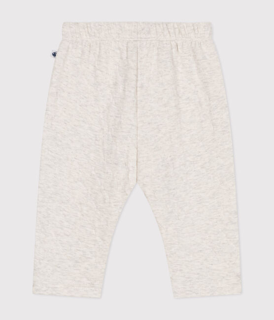 Babies' quilted tube knit trousers MONTELIMAR CHINE beige