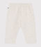 Babies' quilted tube knit trousers MONTELIMAR CHINE beige