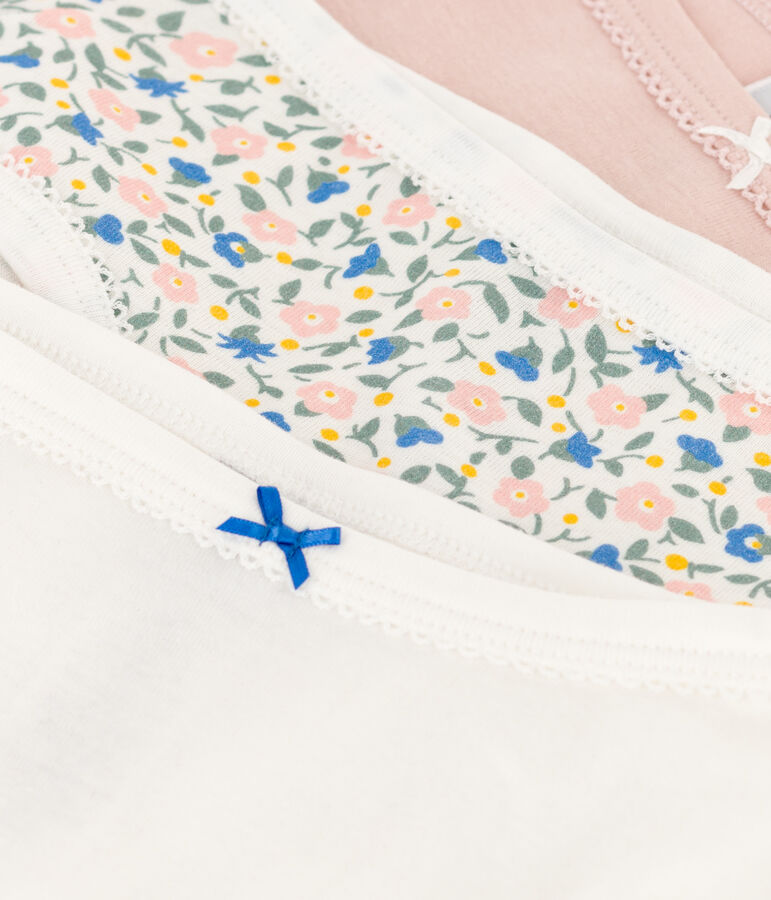 Girls' Floral Cotton Briefs - 3-Pack multicolor