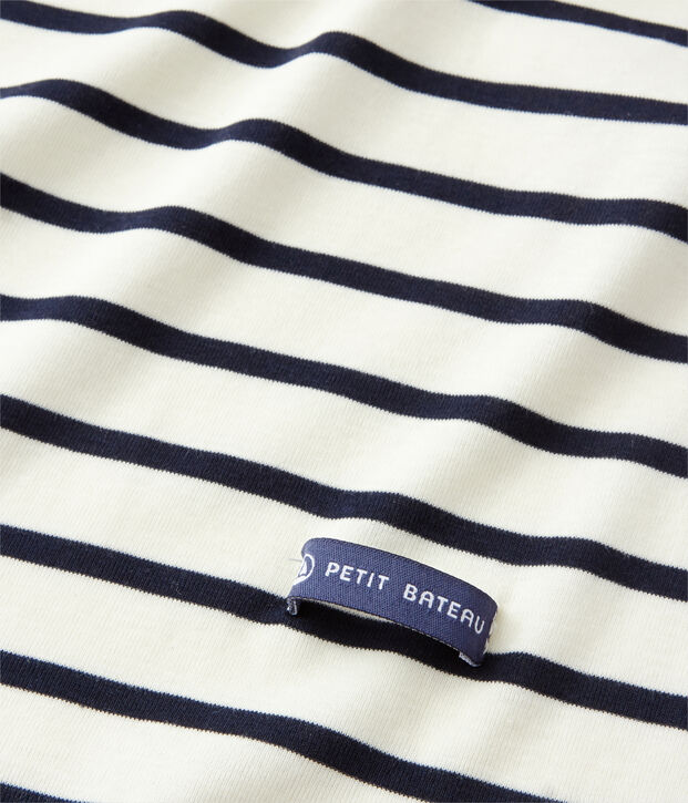 Women's nautical striped scarf white/blue