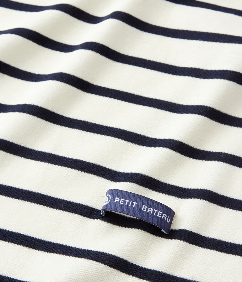 Women's nautical striped scarf white/blue