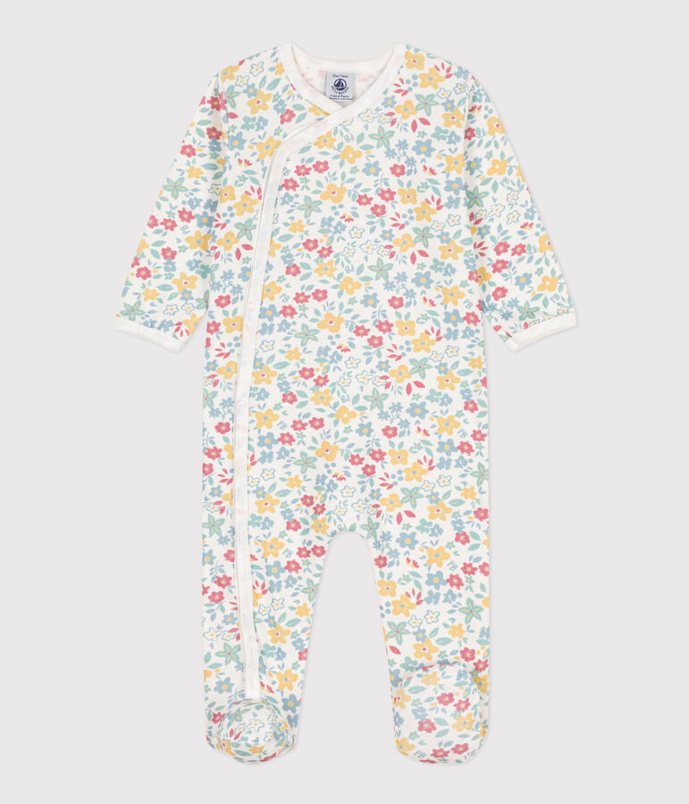 Floral Cotton Sleepsuit MARSHMALLOW white/MULTICO white