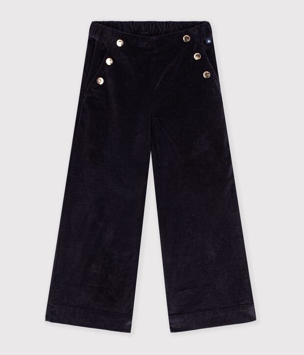 Children's wide leg velvet pants SMOKING