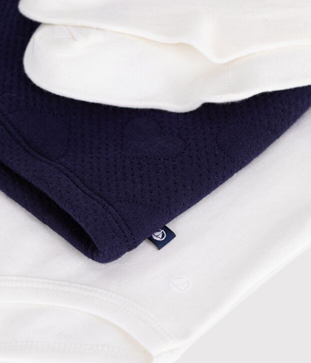 Babies' cotton gift set: dress, body and tights multicolor