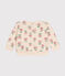 Babies' fleece sweatshirt AVALANCHE white/MULTICO