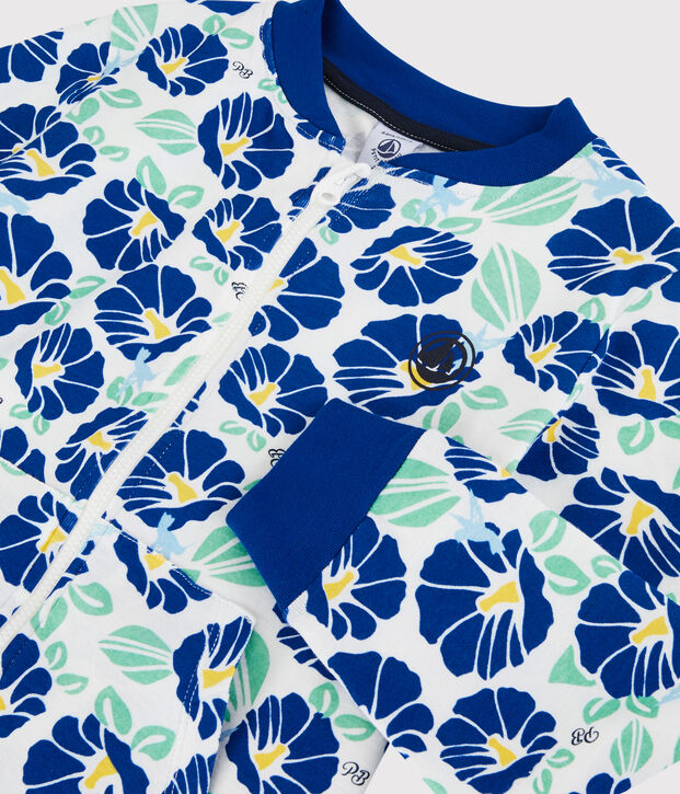 Boys' Cotton Cardigan white/multicolor