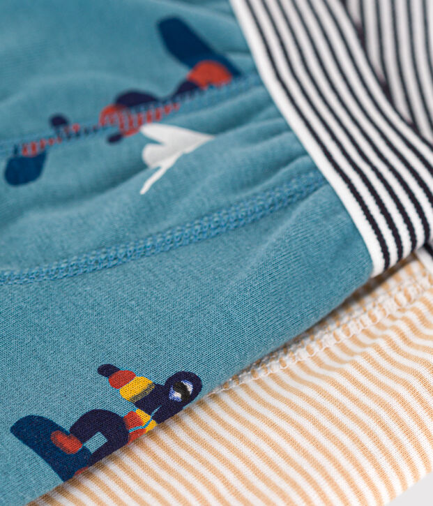 Boys' Snowboard Cotton Boxer Shorts - 2-Pack multicolor