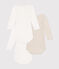 Babies' long-sleeved cotton bodysuits with messages - 3-pack variante 1