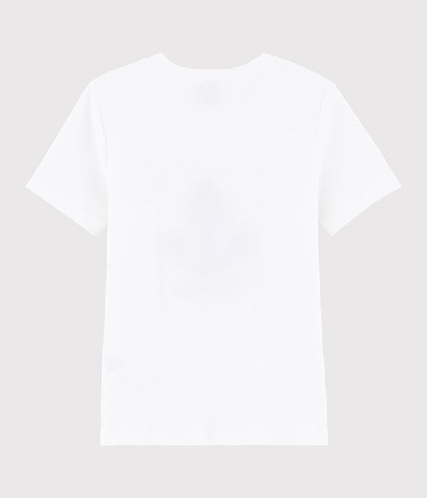 Boys' silkscreen print T-shirt white