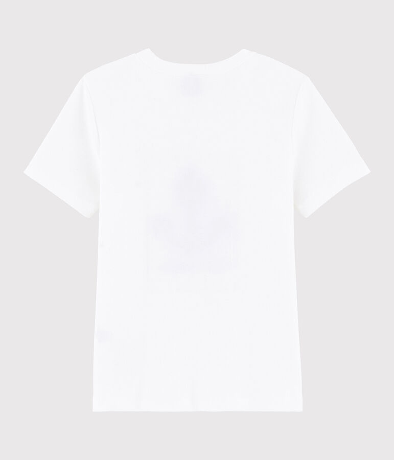 Boys' silkscreen print T-shirt white