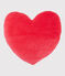 Velour Heart Cushion TERKUIT red