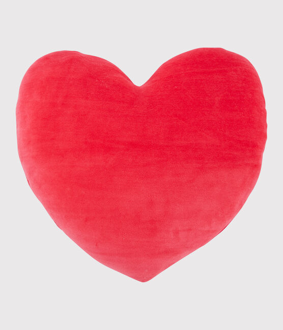 Velour Heart Cushion TERKUIT red