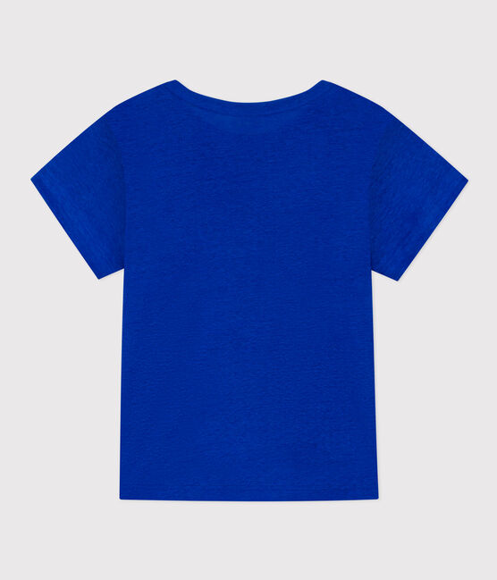 Women's Iconic Linen T-Shirt PERSE blue
