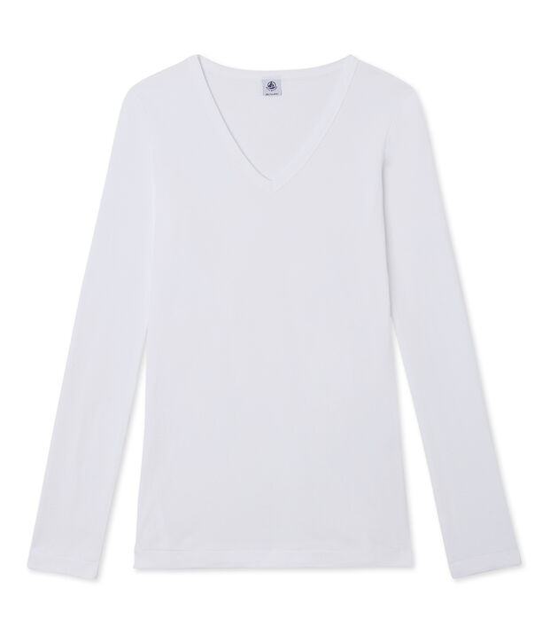 Women's long-sleeved T-shirt white