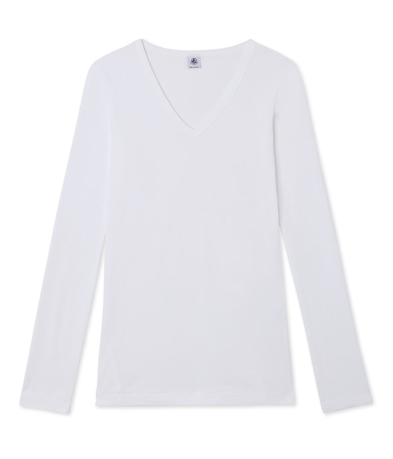 Women's long-sleeved T-shirt white