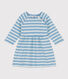Babies' Long-Sleeved Stripy Thick Jersey Dress