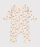 Babies' fleece jumpsuit AVALANCHE white/MULTICO