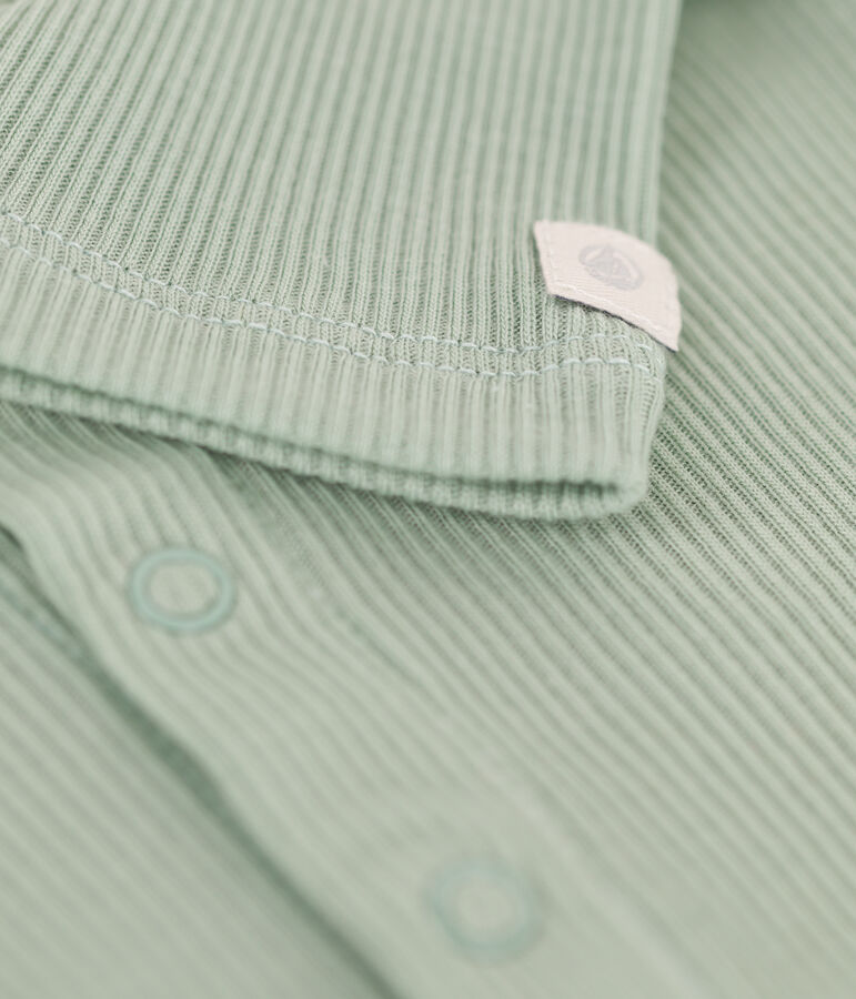 Babies' Cotton and Lyocell Cardigan green