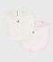 Pack of babies' floral-print cotton bibs variante 1