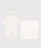 Babies' Cotton Clothing - Pack of 3 MARSHMALLOW white/GRIS grey
